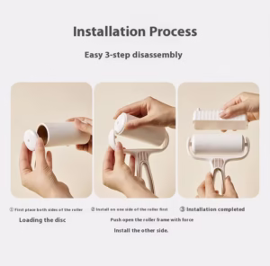 Lint Roller With Stand Cover Installation process by petco.pk