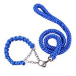 Heavy Duty Thick Round Rope Braided Leash With Collar