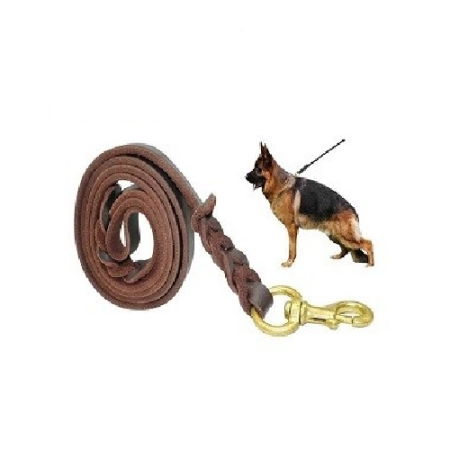 GSD Leather Leash Imported 5 ft