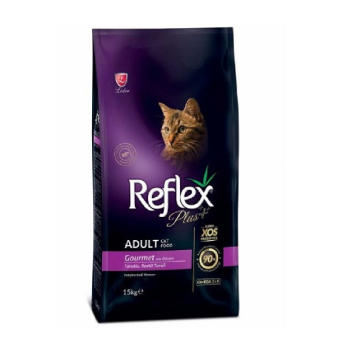 Reflex Plus Adult Cat Food Gourmet With Chicken
