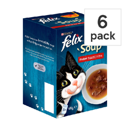 FELIX® Soup Farm Selection Wet Cat Food (6x48g)