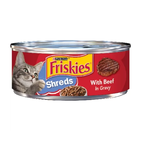 Friskies Shreds with Beef in Gravy Wet Cat Food Petco.pk