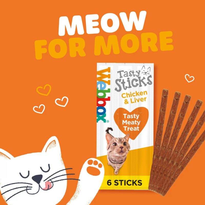 Webbox Tasty Sticks Chicken & Liver Cat Treats Petco 4