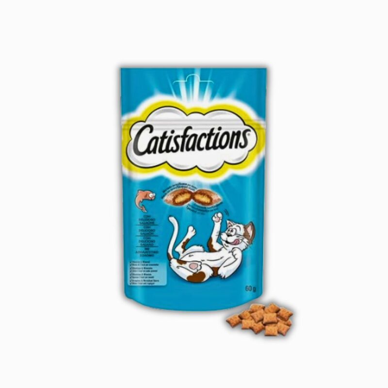 Catisfaction Cat Treats Salmon Kibbles 60 G Petco.pk