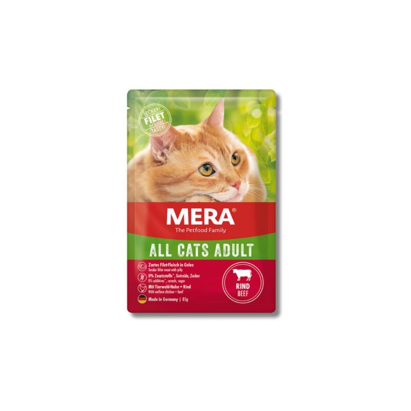 MERA All Cats Adult Wet Cat Food with Beef Main Image by Petco.pk