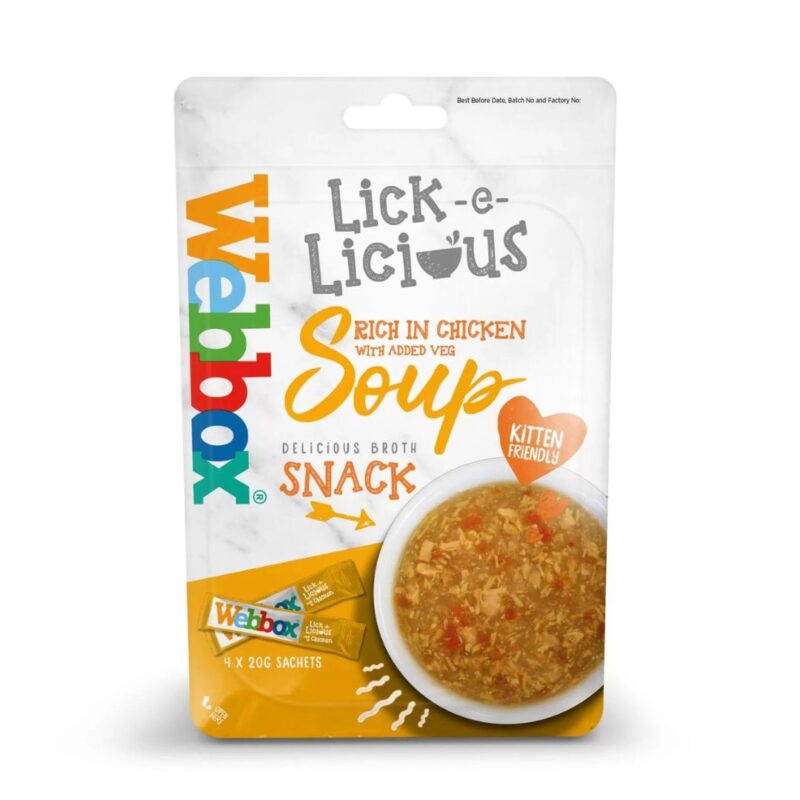 Webbox Lick-e-Licious Chicken Soup Cat Treats Petco.pk