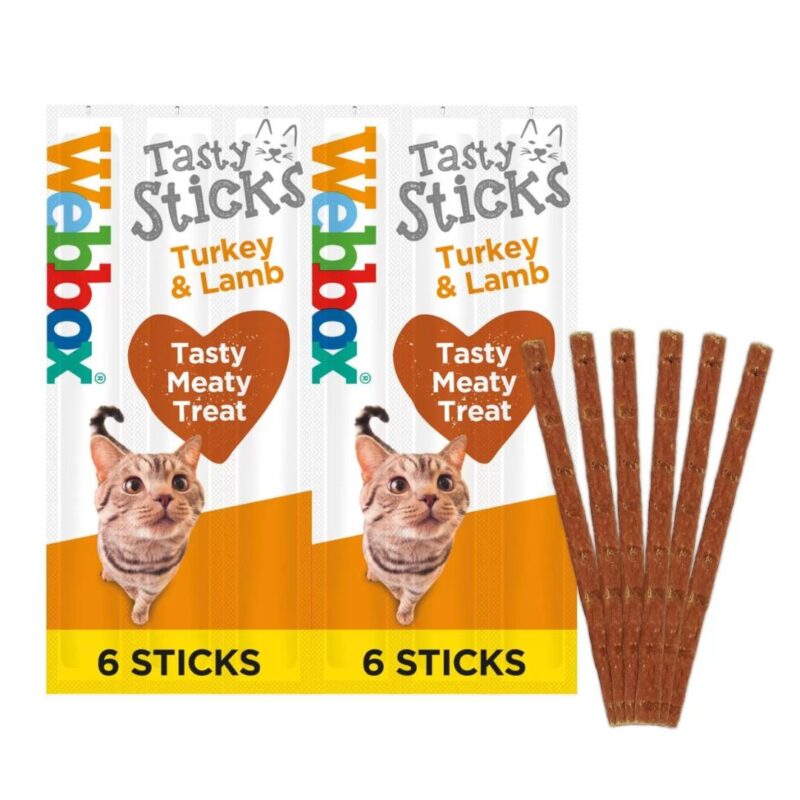 Webbox Tasty Sticks Turkey & Lamb Cat Treats Petco.pk