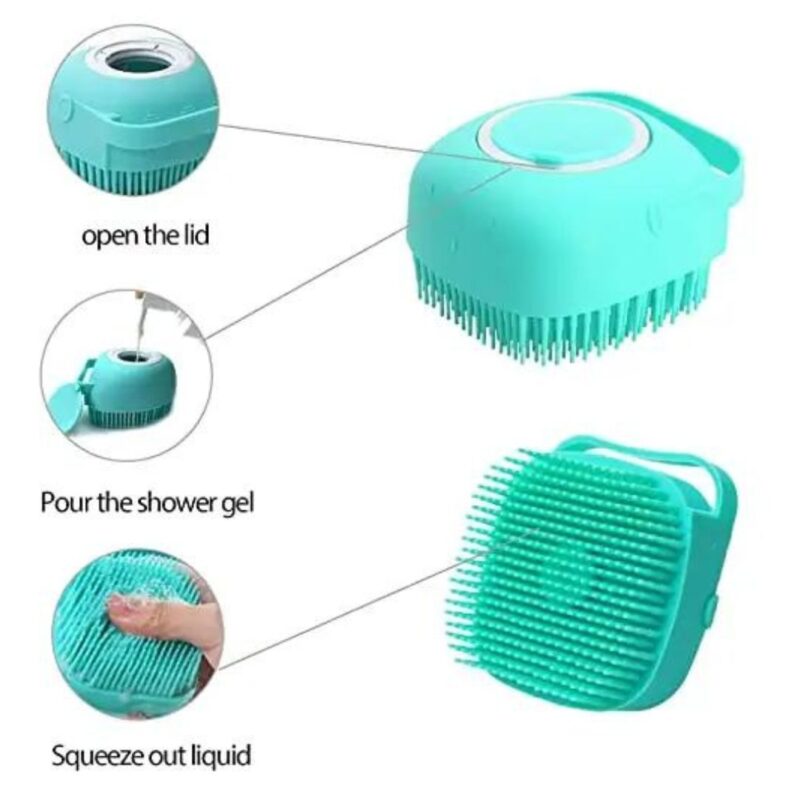 Soft Silicon Massage Bath Brush for Pets Benefits by Petco.pk