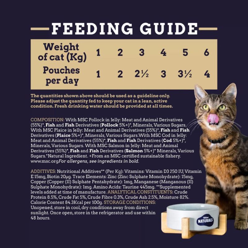 Webbox Naturals Meat in Gravy Wet Cat Food Feeding Guideline Petco.pk