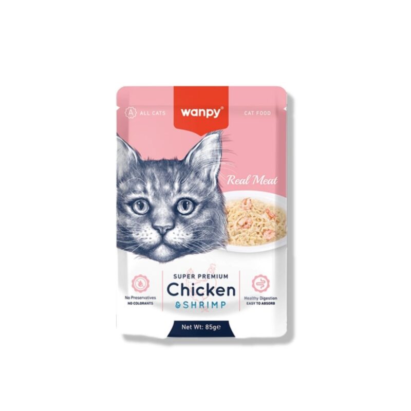 Wanpy Fillet in Jelly Chicken and Shrimp by petco.pk