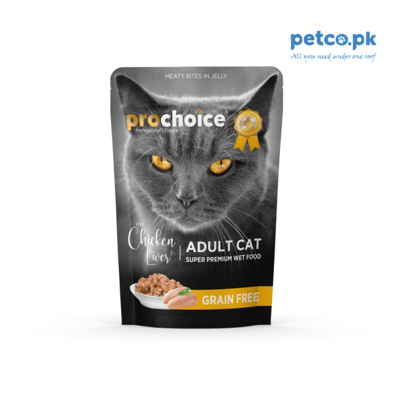 Prochoice Grain-Free Adult Cat Jelly - Chicken & Liver