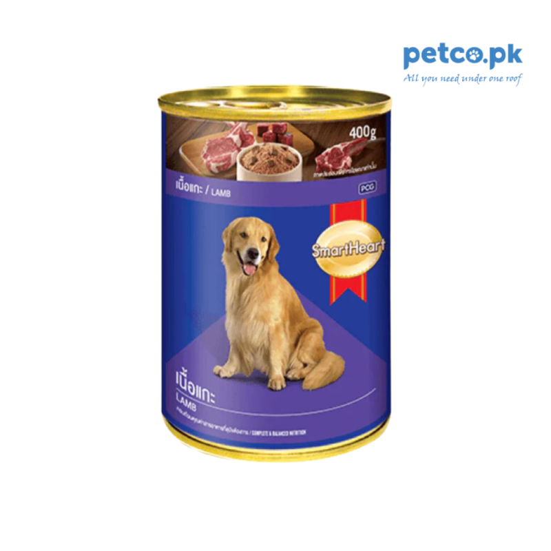 SmartHeart Canned Adult Dog Food Lamb 400 GM