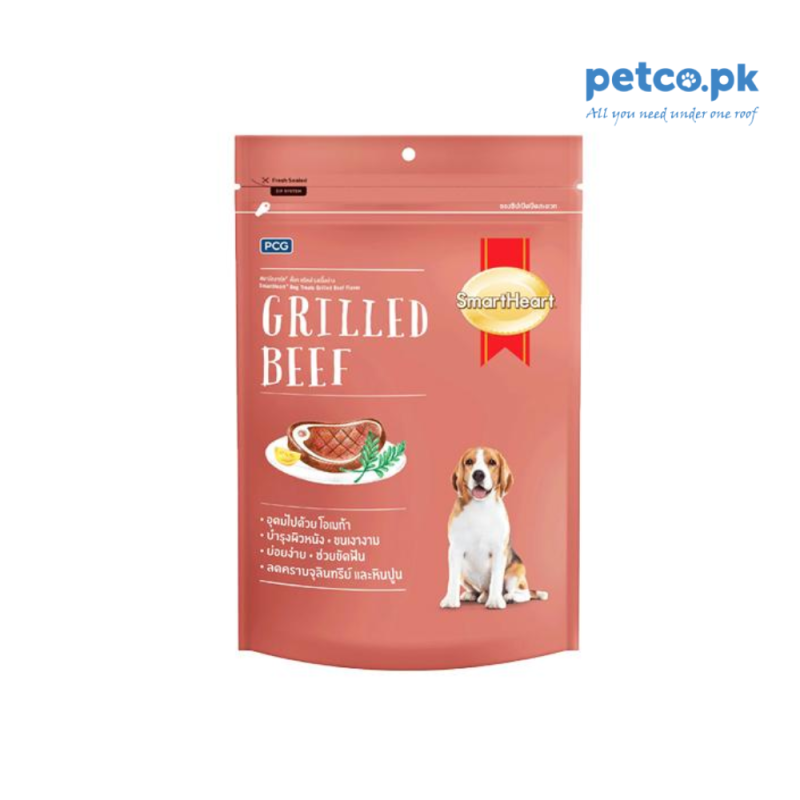 SmartHeart Dry Dog Treats Grilled Beef 100 GM