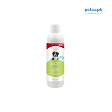 Bioline Aloe Vera Shampoo for Dogs 100ML Bottle Front View by Petco.pk