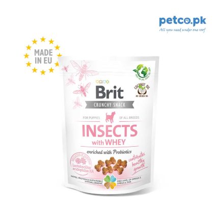 Brit Care Crunchy Snacks for Puppies Insects with Whey