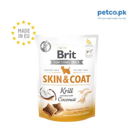 Brit Care Dog Functional Snack Skin & Coat Krill