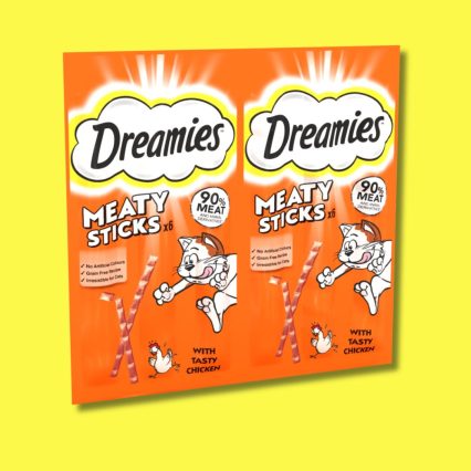DREAMIES Meaty Sticks Cat Treats Tasty Chicken