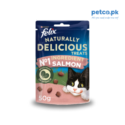Felix Cat Treat with Delicious Salmon and Spinach