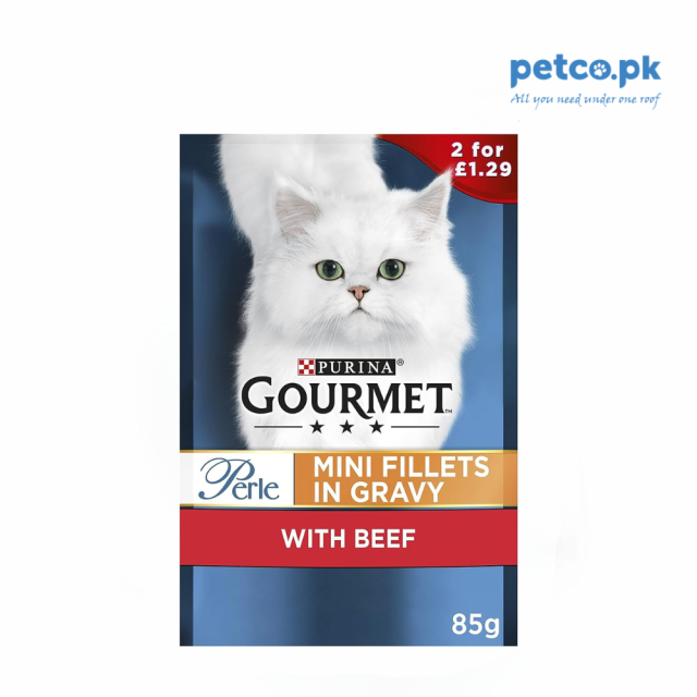 Gourmet PERLE Mini Fillets in Gravy with BEEF