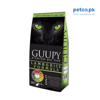 Guupy Adult Cat Lamb & Rice-15Kg