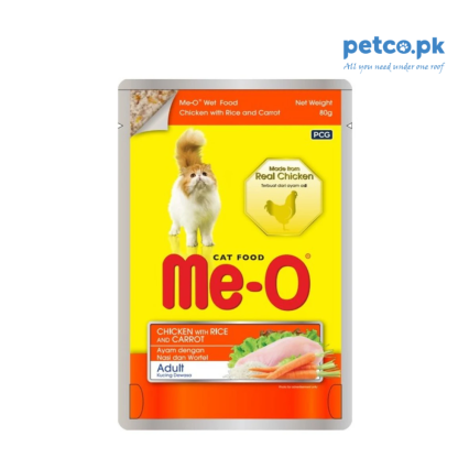 Me-O Chicken With Rice & Carrot Cat Pouch