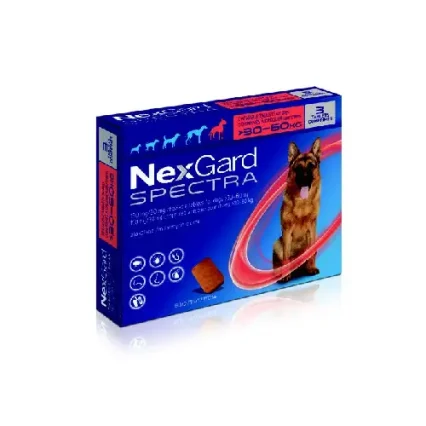 NexGard Spectra 150 mg/30 mg Chewable Tablets for Dogs (30-60 kg)