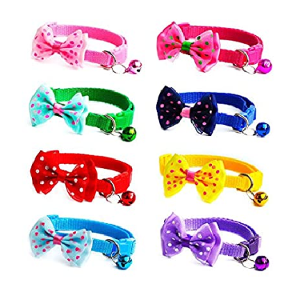 Cat Bow Collar With Bell