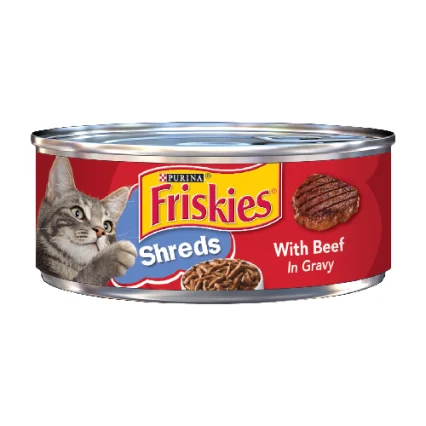 Friskies® Shreds with Beef in Gravy Wet Cat Food