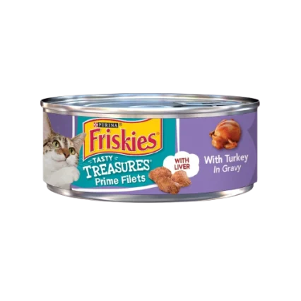 Friskies® Tasty Treasures Pate Liver, Turkey & Chicken Wet Cat Food