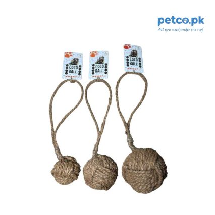 PMS Coco Ball | Coco Husk Rope Teething Toy for Dogs
