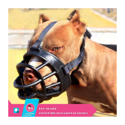 DOG MUZZLE, PET SOFT SILICONE