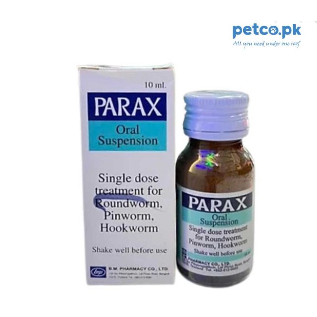 Parax Dewormer Cats and Dogs 10 ML | Treat Roundworm, Pinkworm and Hookworm