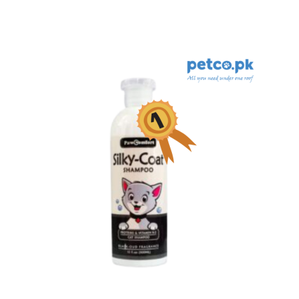 PawComfort SILKY COAT Shampoo for CATS – Blackoud