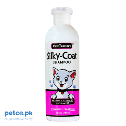 PawComfort SILKY COAT Shampoo for CATS – Strawberry 300 ML