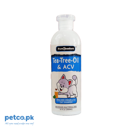PawComfort Tea Tree Oil and ACV Shampoo For Cats