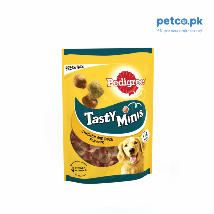 Pedigree Tasty Minis Dog Treats Chicken & Duck Chewy Cube