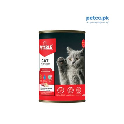 Petable Cat Classic - Beef Flavor 400 GM