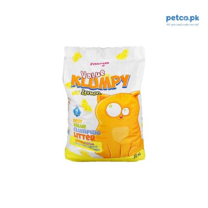 Value Klumpy Cat Litter - Lemon Bag Front Image by Petco.pk