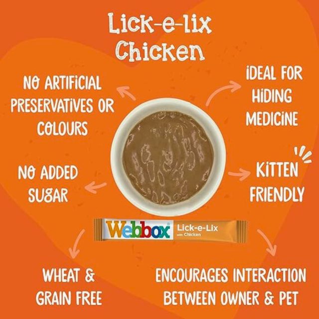 Webbox Cat Treats Lick-e-Lix Chicken - Image 5