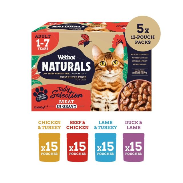 Webbox Naturals Meat Assorted Flavor in Gravy Wet Cat Food - Image 2
