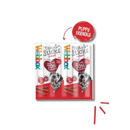Webbox Tasty Sticks Beef Dog Treats Large