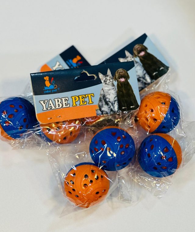 Plastic Ball Set HQ Pet Toy (2 Pcs Pack) - Image 2