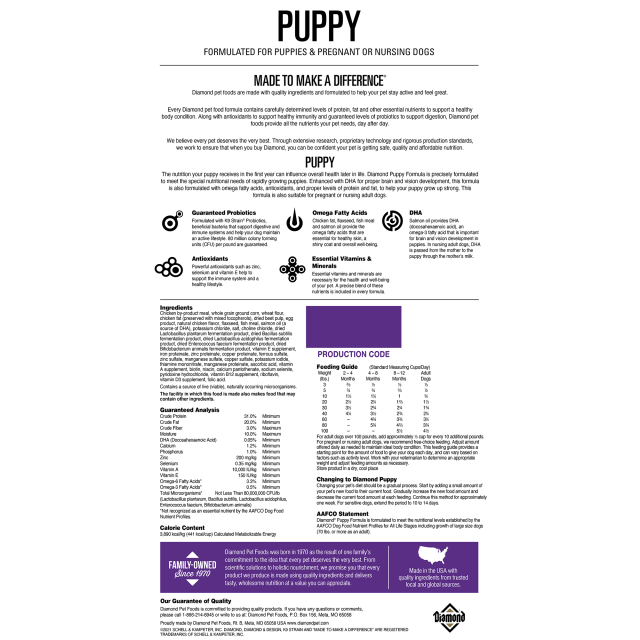 Diamond Puppy Food - Image 2