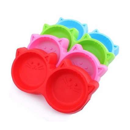 Double Side Cat Face Bowl