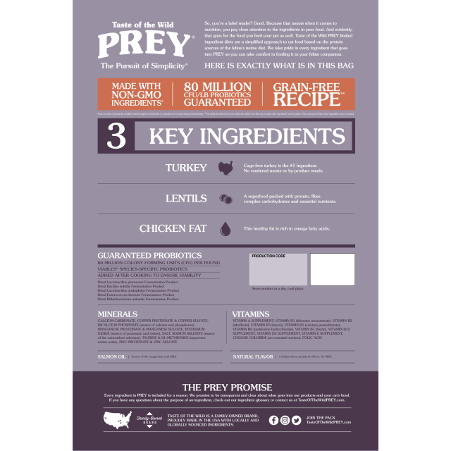Taste Of The Wild - Prey | Turkey Formula For Cats - Image 2