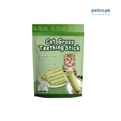 Cat Grass Teething Stick - Chicken and Cat Grass Flavor Main Pack Image by Petco.pk